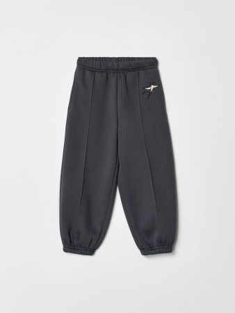 джоггеры для девочек с вышивкой  x союзмультфильм - детская одежда из футера 