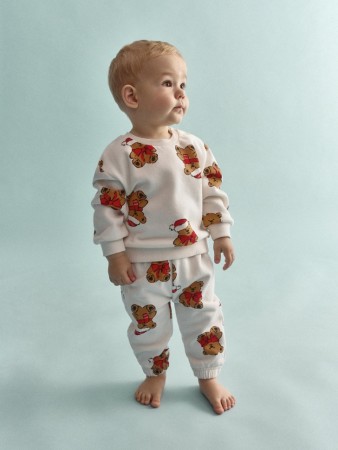 джоггеры из футера с начесом для малышей - детская одежда из футера 