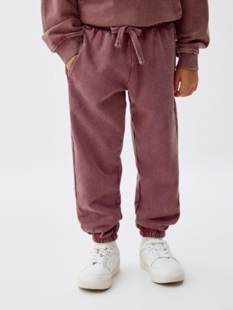 джоггеры с эффектом кислотной стирки детские - детские брюки свободные 