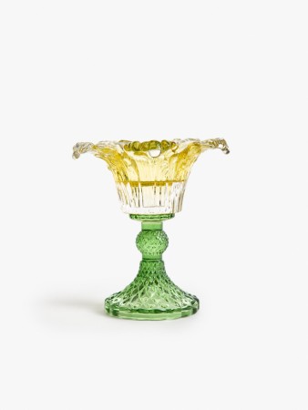 фигурный подсвечник из стекла - товары для дома