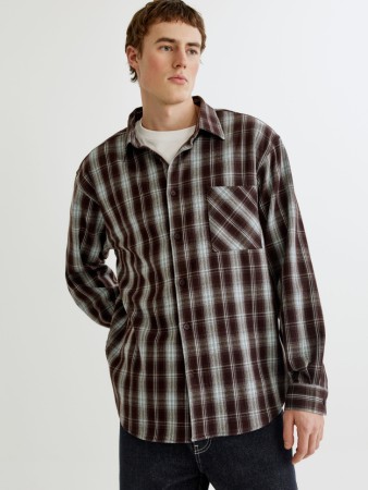 фланелевая рубашка в клетку - мужская одежда фланелевая 