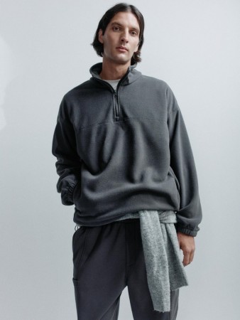 флисовая толстовка oversize fit - мужские толстовки и олимпийки