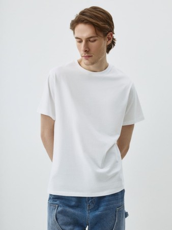 футболка adam slim fit базовая - мужская одежда