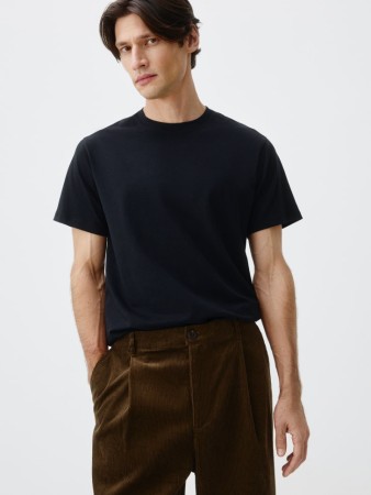 футболка adam slim fit базовая - мужская одежда, обувь и аксессуары