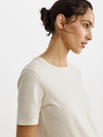 футболка из смесового лиоцелла и хлопка - женские футболки и поло