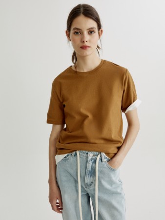 футболка из смесового льна - женские футболки российские 