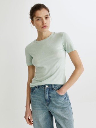 футболка из тенселя и шерсти - женские футболки и поло шерстяные 