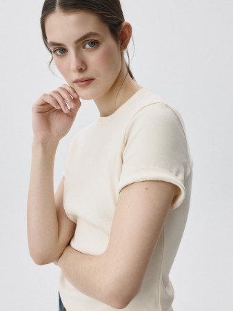 футболка kira slim fit - женская одежда, обувь и аксессуары в рубчик 