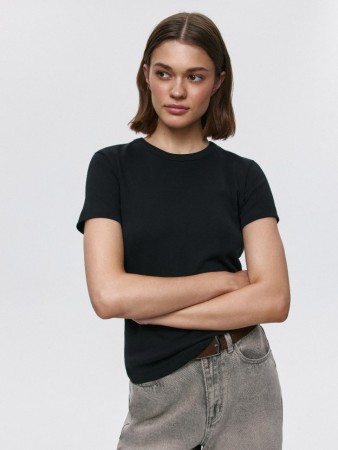 футболка kira slim fit - женская одежда, обувь и аксессуары в рубчик 