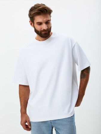 футболка max oversize fit базовая - мужская одежда однотонная 