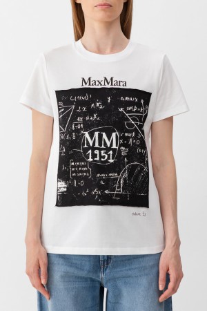 футболка maxmara модель из сезонной коллекции estate ’25 фотография