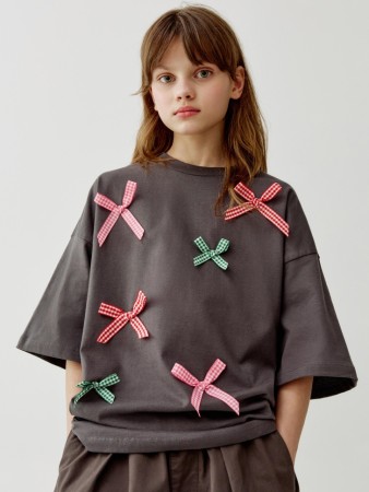 футболка оверсайз для девочек из коллекции art people с авророй ефимовой - детские футболки и поло в клетку 