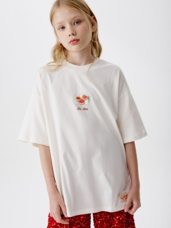 футболка оверсайз для девочек из коллекции  x мосфильм - детские футболки с принтом 