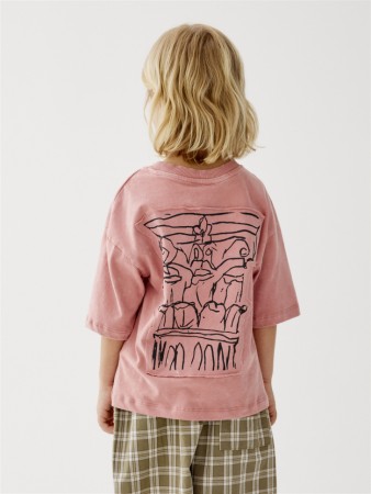 футболка оверсайз для мальчиков из коллекции art people с «обществом юных архитекторов» - детская одежда российская 