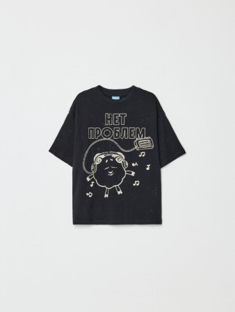 футболка оверсайз для мальчиков с принтом  x смешарики - детская одежда, обувь и аксессуары для всех возрастов для мальчиков 