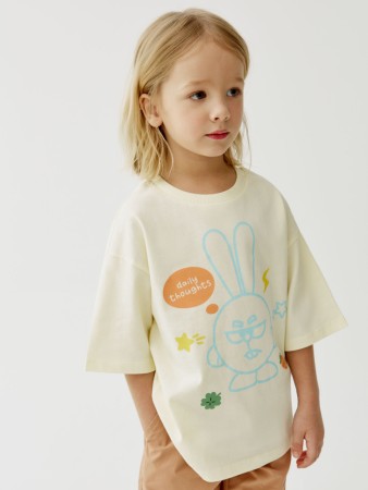 футболка оверсайз для мальчиков с принтом  x смешарики - детские футболки для мальчиков 