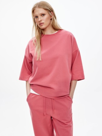 футболка оверсайз из футера - женская одежда, обувь и аксессуары бархатная 