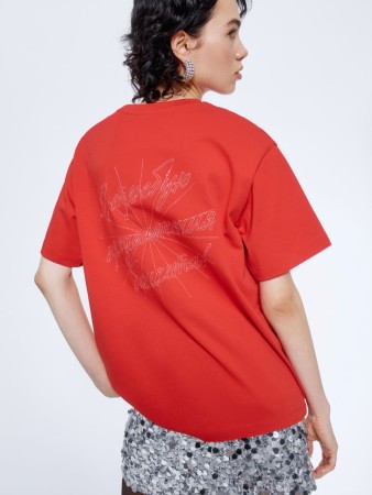 футболка оверсайз из коллекции sela x мосфильм - женские футболки серебряные 