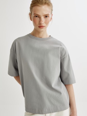 футболка оверсайз из плотного хлопка - женские футболки и поло для взрослых 