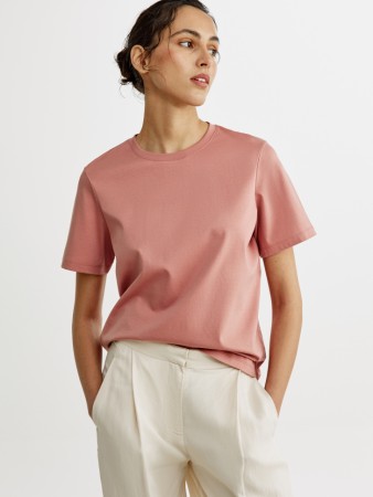 футболка оверсайз из смесового модала с содержанием шелка - женские футболки и поло