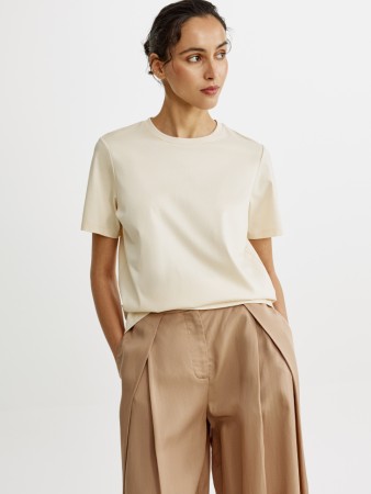 футболка оверсайз из смесового модала с содержанием шелка - женские футболки и поло из модала 