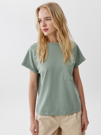 футболка оверсайз с карманом фотография