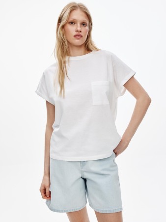 футболка оверсайз с карманом фотография