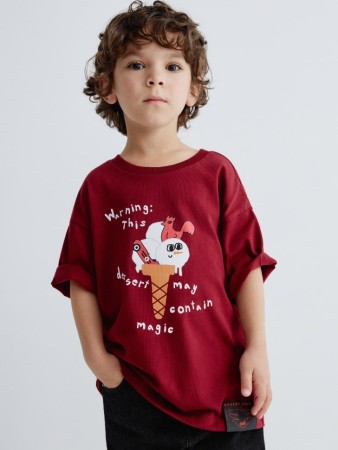 футболка оверсайз с новогодним принтом для мальчиков - детская одежда, обувь и аксессуары для всех возрастов новогодняя 