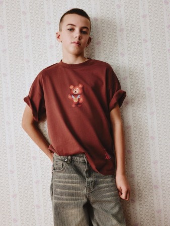 футболка оверсайз с принтом детская фотография