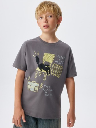 футболка оверсайз с принтом детская - детская одежда, обувь и аксессуары дешевая 