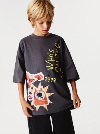 футболка оверсайз с принтом детская - детская одежда, обувь и аксессуары по распродаже