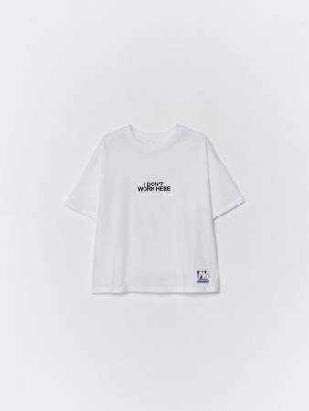 футболка оверсайз с принтом для девочек - детские футболки оверсайз 