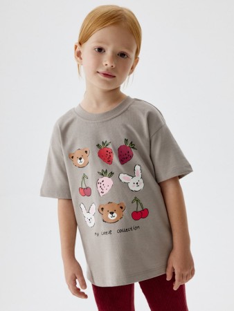 футболка оверсайз с принтом для девочек - детская одежда, обувь и аксессуары по распродаже