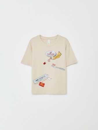 футболка оверсайз с принтом для девочек - детские футболки дорогие 