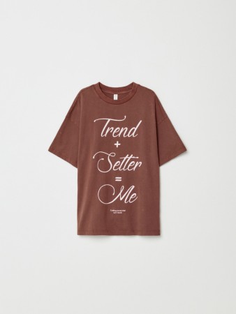 футболка оверсайз с принтом для девочек - футболки в рубчик 