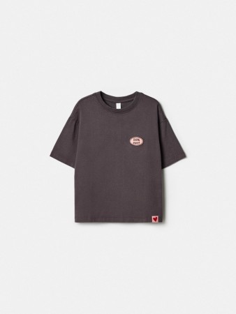 футболка оверсайз с принтом для девочек - детские футболки с принтом 