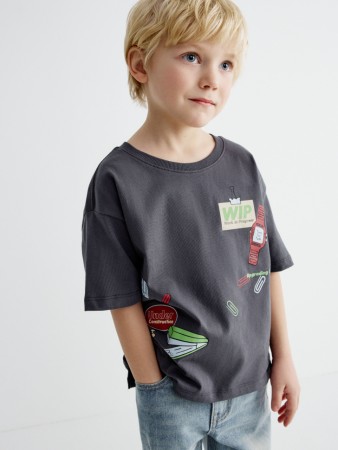 футболка оверсайз с принтом для девочек - детская одежда, обувь и аксессуары для всех возрастов с коротким рукавом 