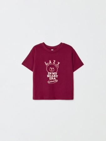 футболка оверсайз с принтом для девочек фотография