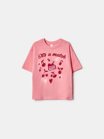 футболка оверсайз с принтом для девочек фотография