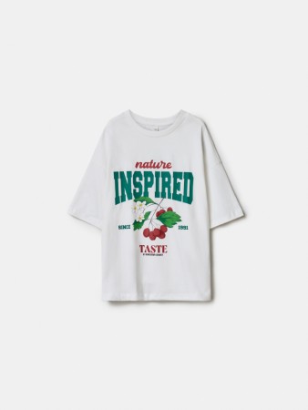 футболка оверсайз с принтом для девочек фотография