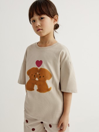 футболка оверсайз с принтом для девочек - детские футболки и поло трикотажные 