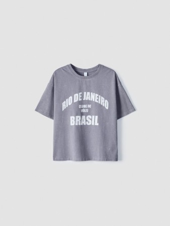 футболка оверсайз с принтом для девочек - детские футболки