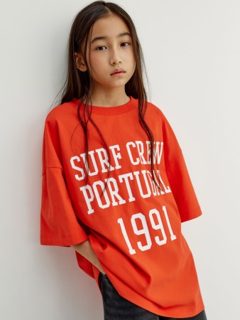 футболка оверсайз с принтом для девочек - детские футболки и поло