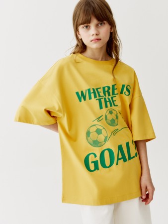 футболка оверсайз с принтом для девочек - детские футболки и поло