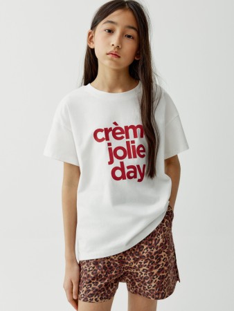 футболка оверсайз с принтом для девочек - детские футболки и поло