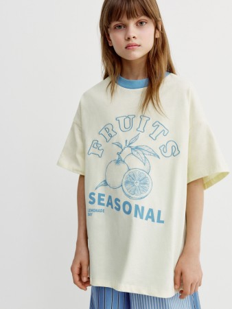 футболка оверсайз с принтом для девочек - детские футболки и поло