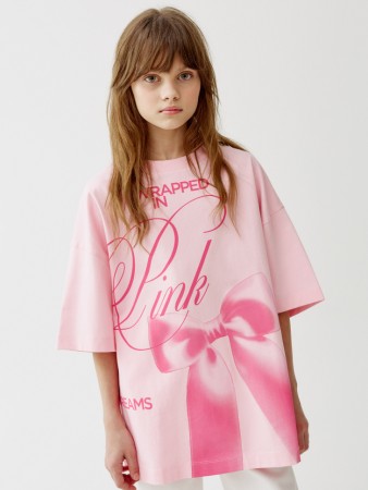 футболка оверсайз с принтом для девочек - детская одежда для детей 