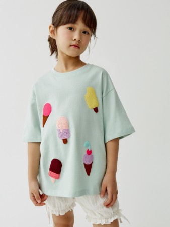 футболка оверсайз с принтом для девочек - детская одежда, обувь и аксессуары для всех возрастов sela 