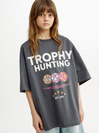 футболка оверсайз с принтом для девочек - детская одежда российская 