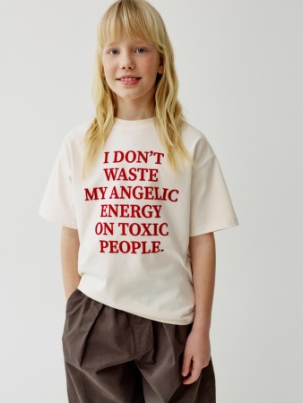 футболка оверсайз с принтом для девочек - детская одежда российская 